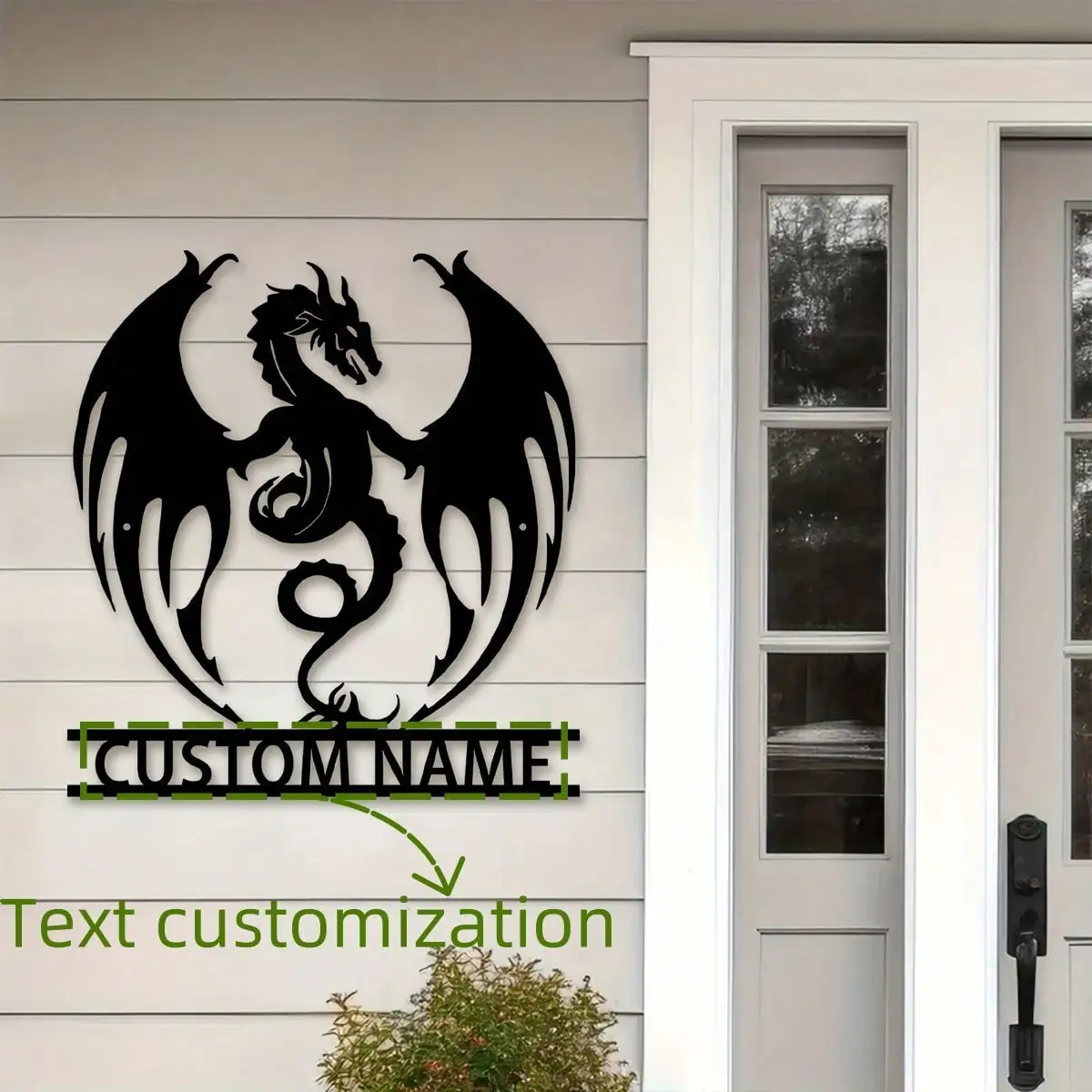 

Personalized Dragon Wall Art Custom Metal Sign Rustproof Farmhouse Decor Unique Gift For Family Weatherproof Easy Hang