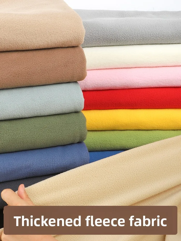 Thick Warm Polar Fleece Fabric By The Meter for Clothing Coats Vests Scarves Pet Beds Lining DIY Sewing Soft Fluffy Plush Cloth
