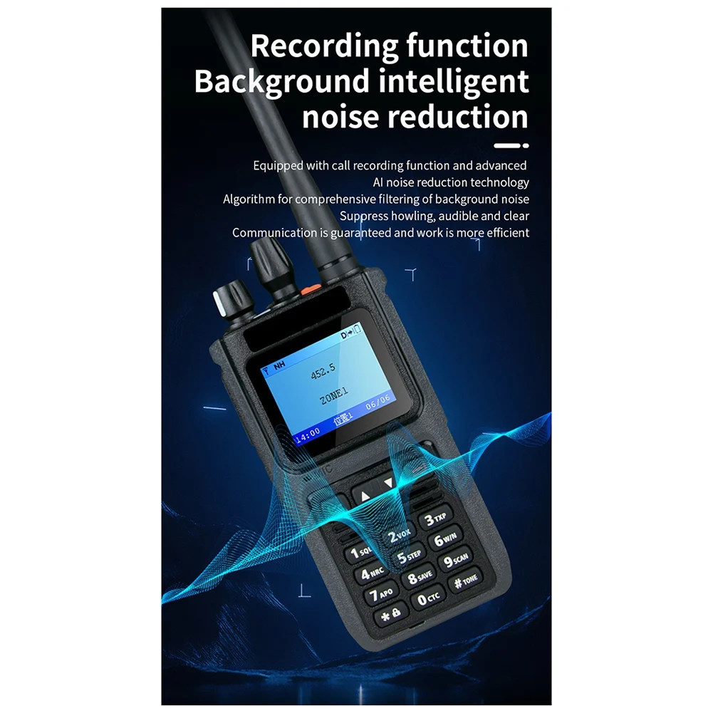 【Last-Chance!】New DP999 DMR Digital Walkie-Talkie AES256 Encryption IP67 Waterproof 10W High-Power Cross-Border Type-C EU Plug
