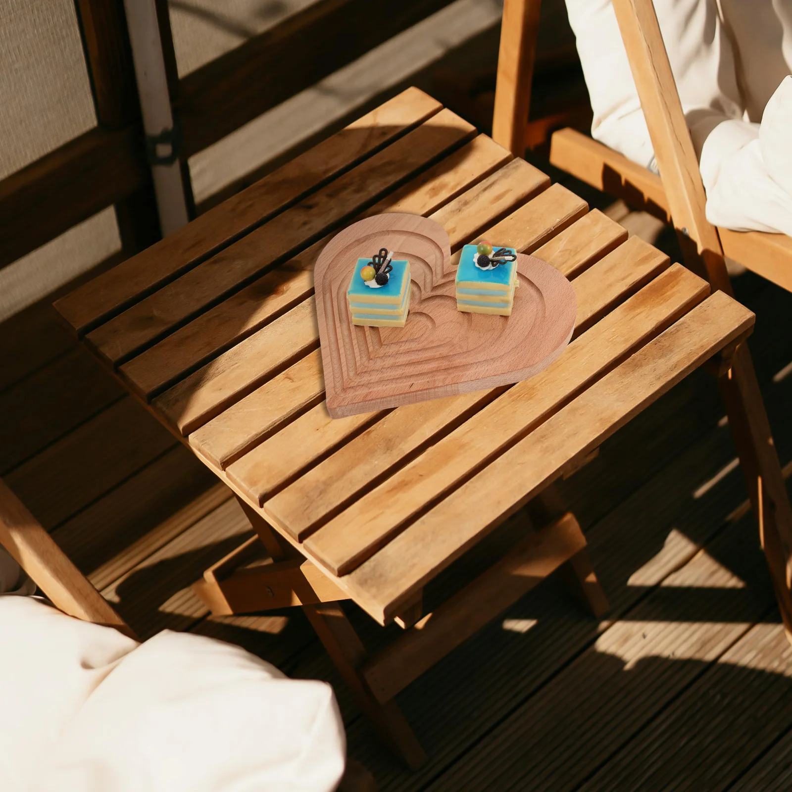 

Heart Shaped Bread Tray 28x25x2cm Wooden Desk Plate Round Dessert Serving Dish Food Tray Kitchen Utensil chopping board