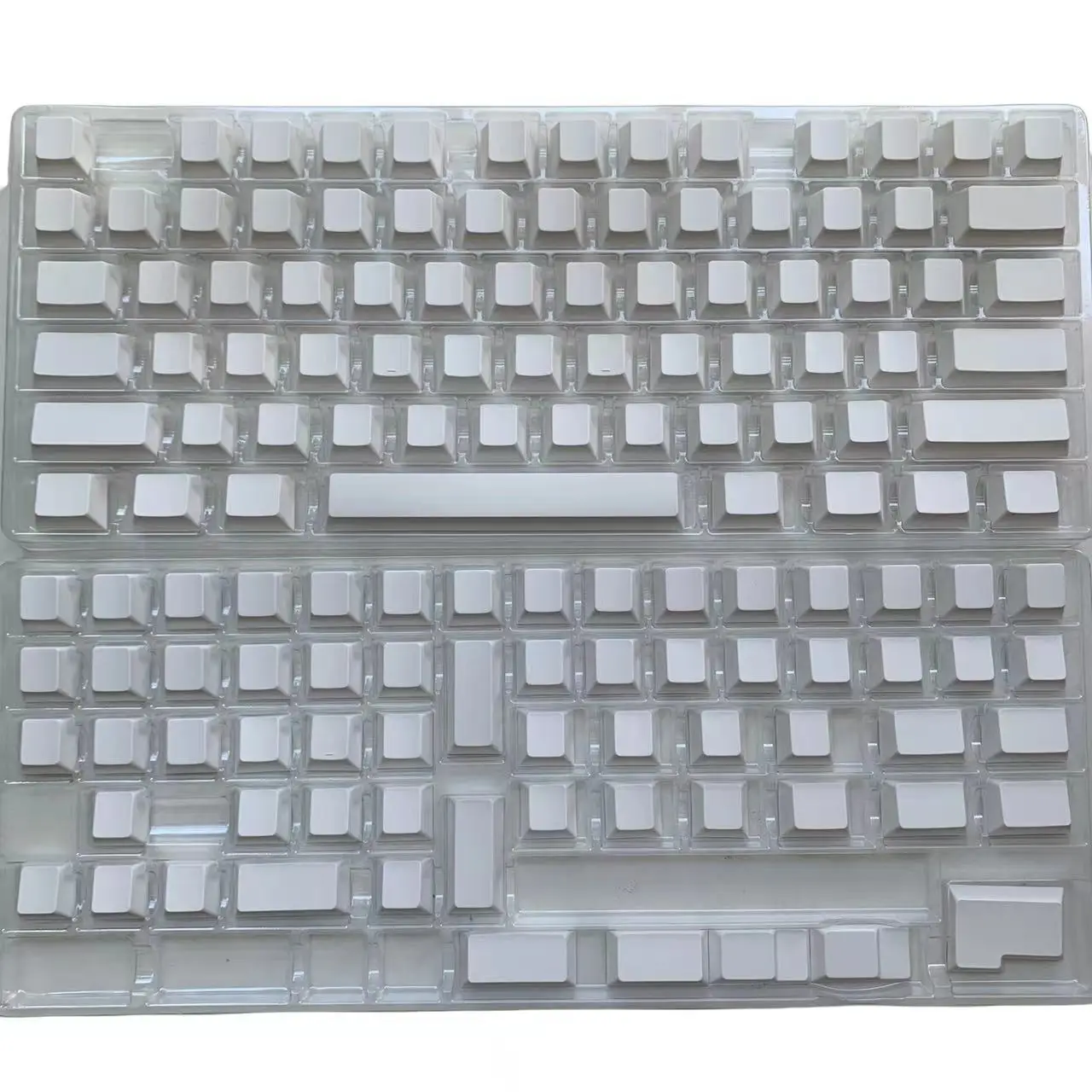 Imagem -06 - Pbt Keycaps para Teclado Mecânico Keycaps em Branco Xda Chocolate Faça Você Mesmo 61 64 68 71 78 87 100 104 108 Ansi Grosso para Switches Branco