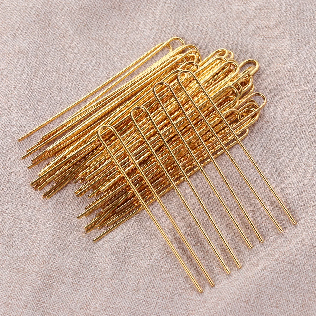 

50 Pcs Hairpin Material DIY Clip U Shape Elegant Shaped Hairpins for Women Clips