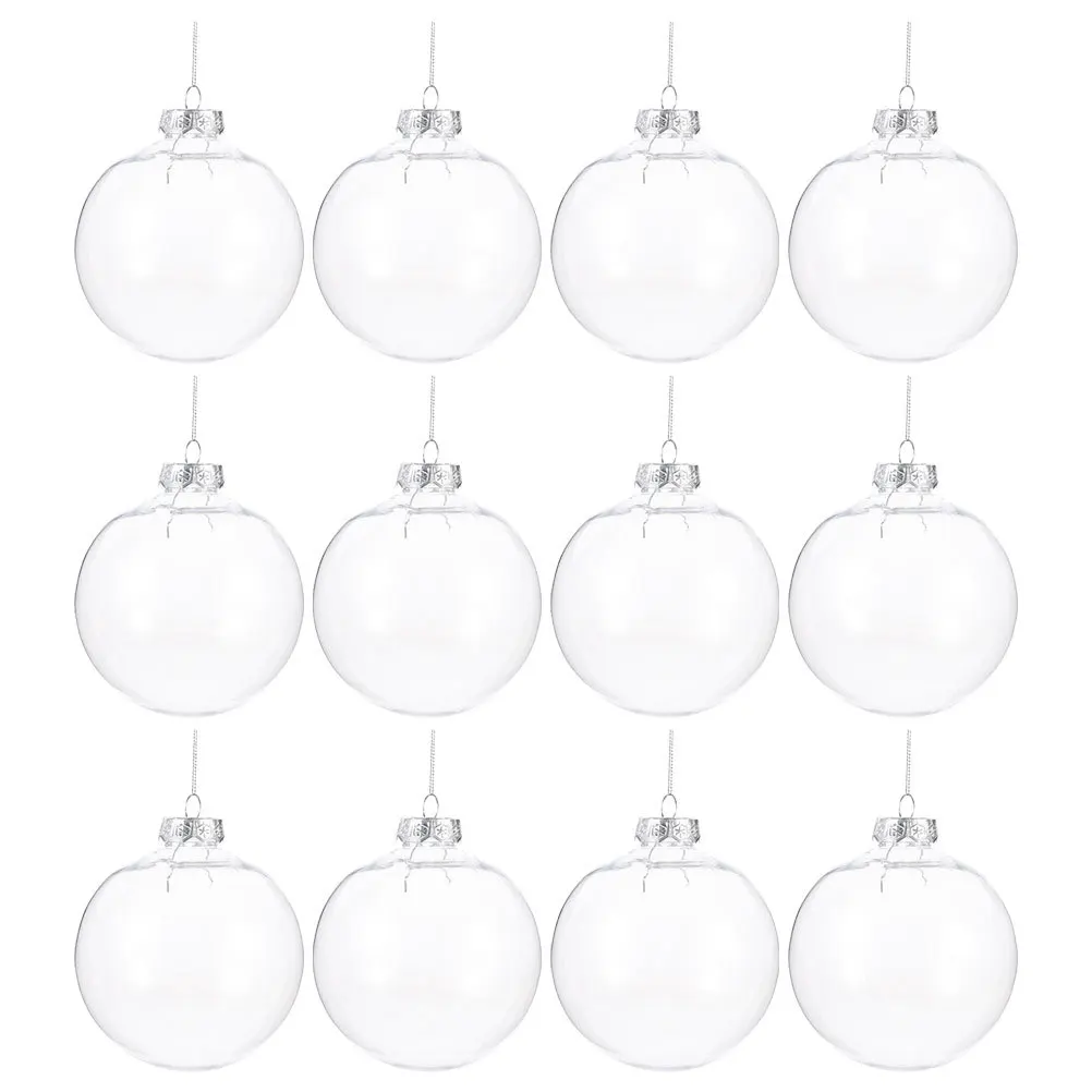 

12Pcs Christmas Ball Pendant Hanging Ornaments Xmas Balls Decorative Tree Decorations Holiday Party Supplies Christmas Balls