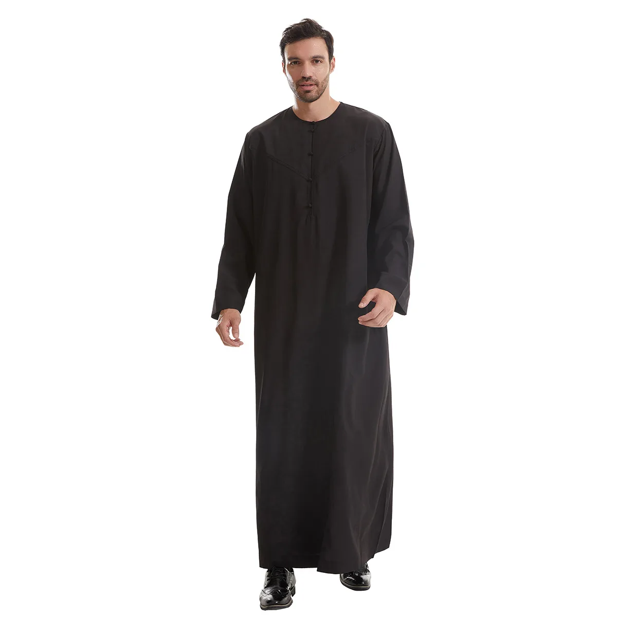Abbigliamento islamico musulmano Uomo Jubba Thobe Abito lungo Musulmano saudita Abaya Caftano Islam Dubai Abito arabo Marocco Djellaba Ramadan