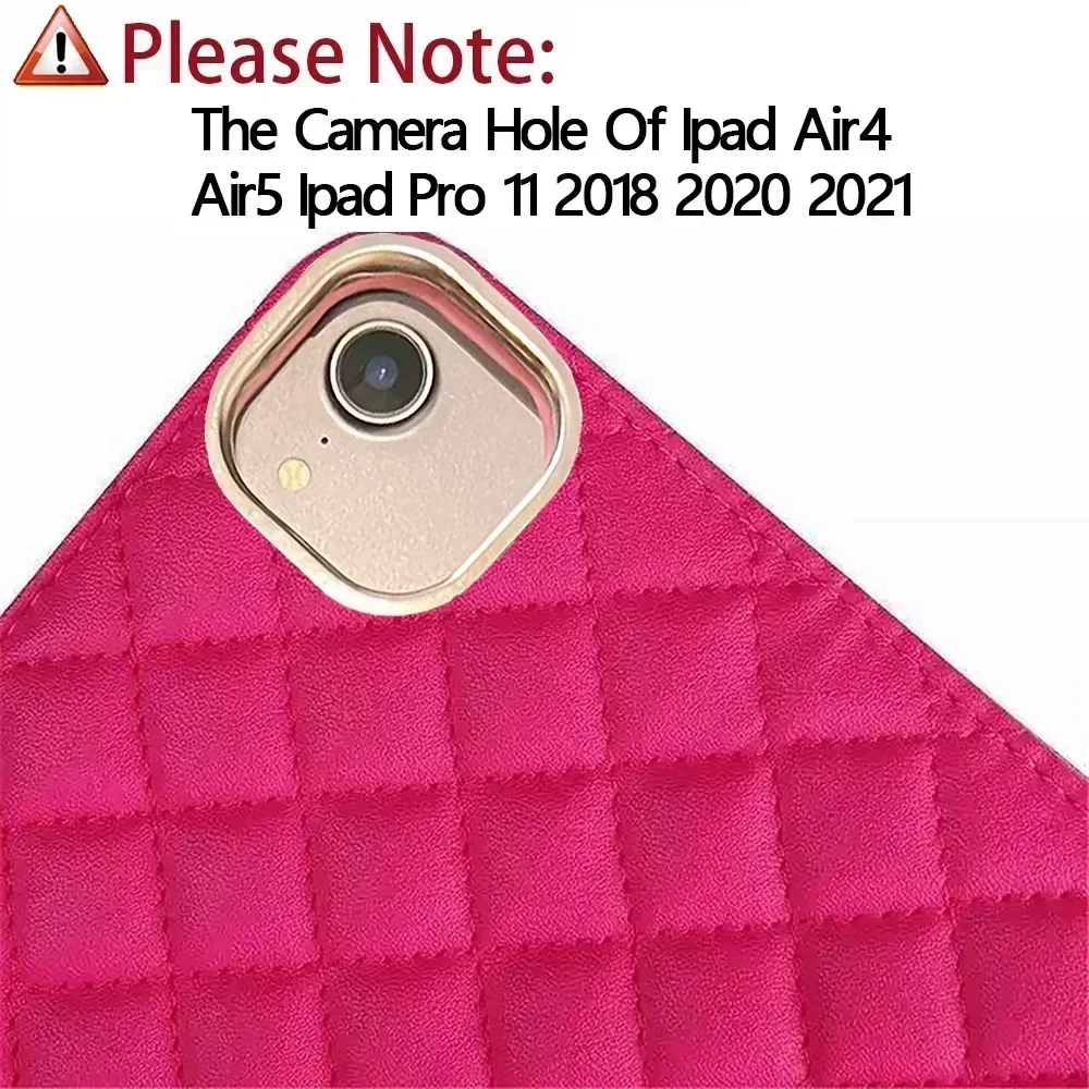 Funda casing Cerdas iPad, casing Cerdas iPad 2024 9.7 2017, casing kulit domba untuk iPad 7, 8, 9, 10th, iPad Air4, Air5 Pro11 Air6 2018