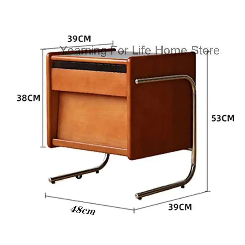 

Hidden Compartment Nightstand Minimalist Modern Space Saving Bedside Table Chevet Luxury Premium Mesitas De Noche Furniture Home