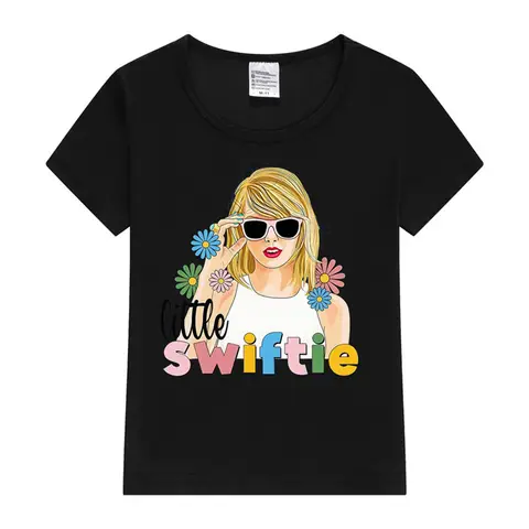 Hot Sale Little Swifty Kids T-Shirt Print Kids T shirt Cute Girls Summer Tops Baby Boys Clothes Children Short Sleeve T-shirt