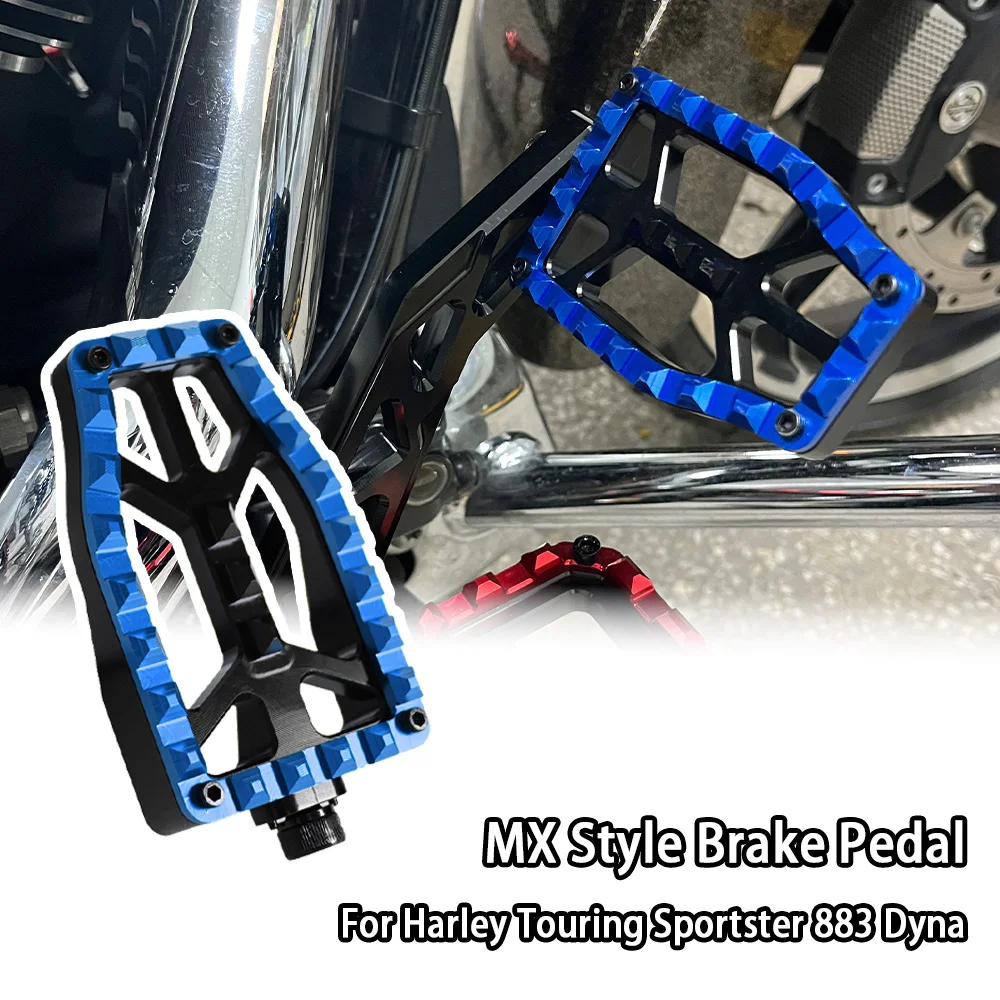 

Motorcycle Accessories Colored MX Style Brake Peg Anti-Skid Pedal Brake Pedal for Harley Touring Sportster 883 Dyna