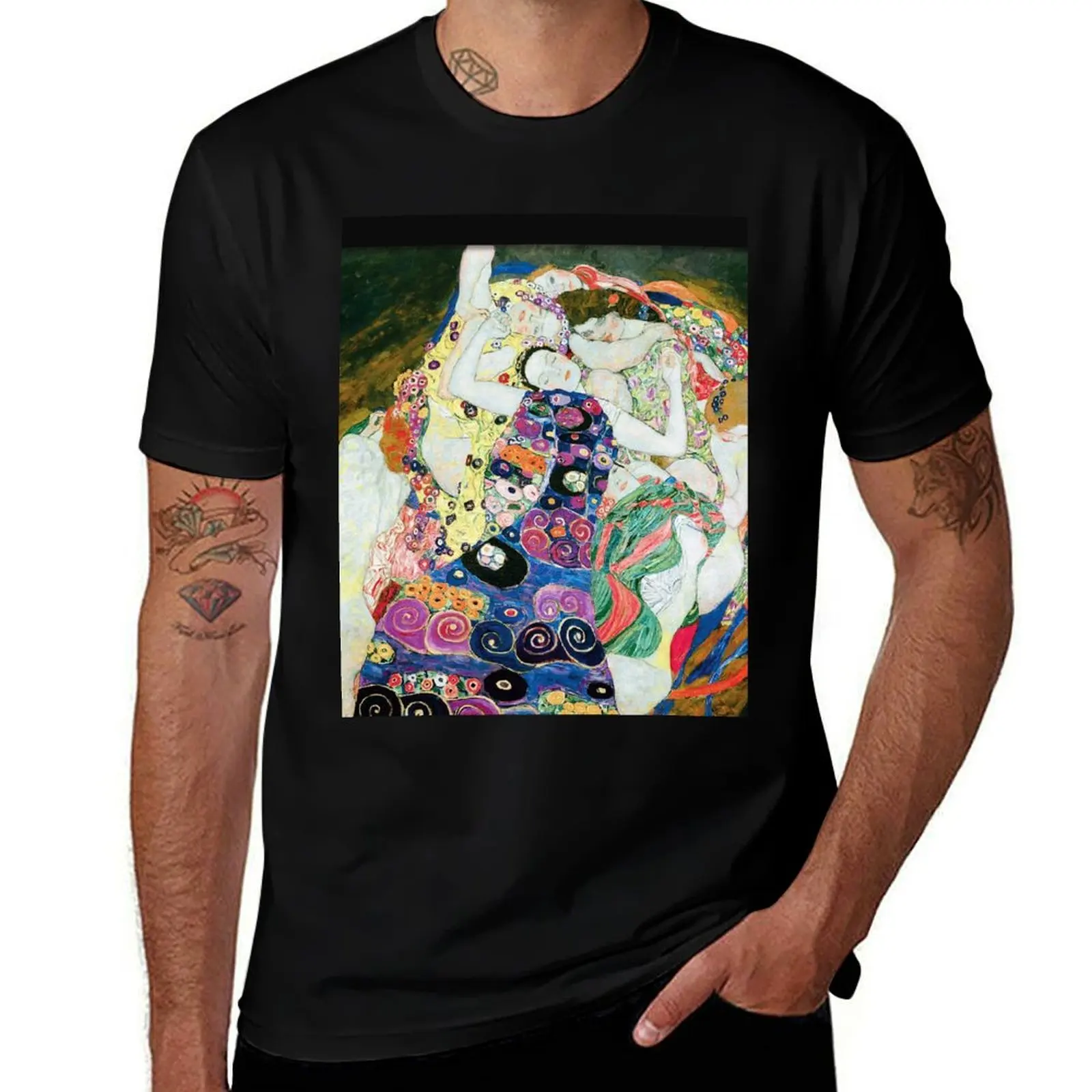 

HD The maiden, by Gustav Klimt - 1913 HIGH DEFINITION T-Shirt t shirts for man cotton funny t shirts man T-shirt
