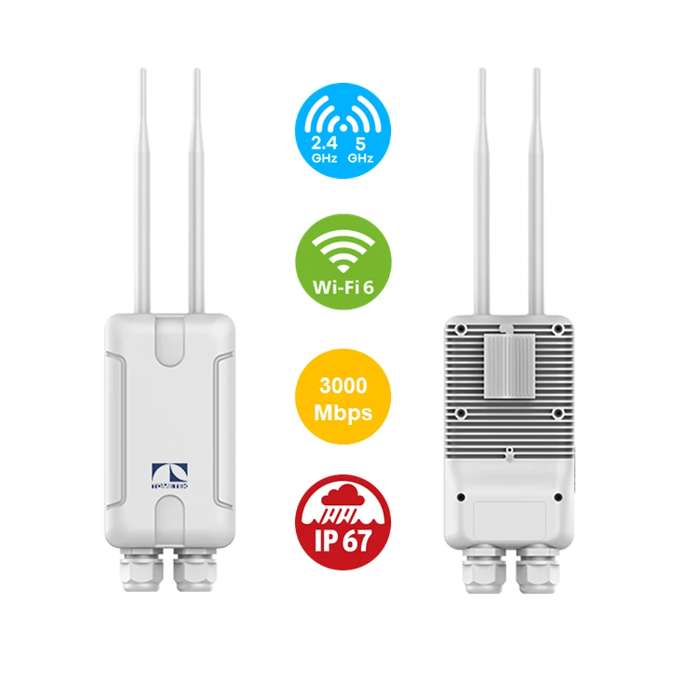 Ponto de acesso sem fio externo WiFi6 AX3000 AP de banda dupla