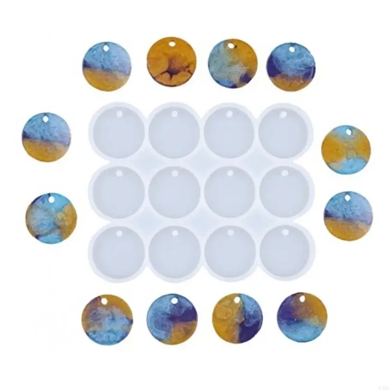 قوالب R3MC Butterfly/Round/Oval أقراط المعلقات مواد السيليكون للسحر