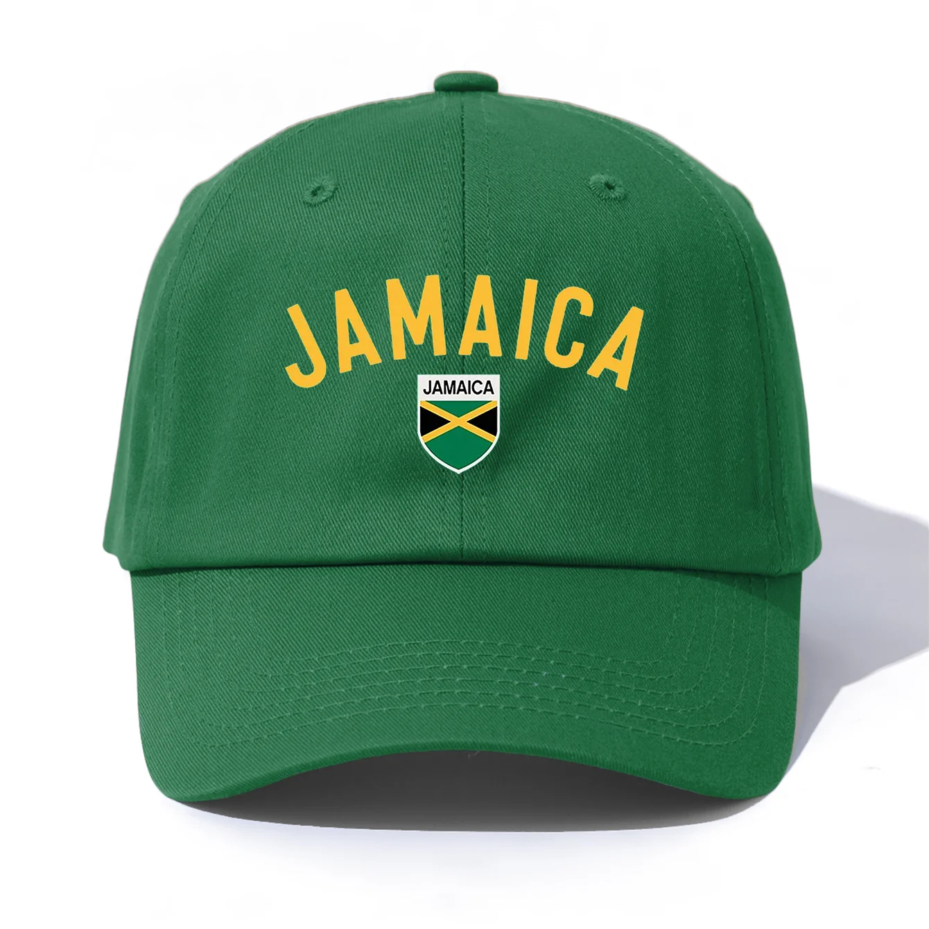 1pc JAMAICA Print Baseball Cap for Adults,Minimalist Retro Style Casual Soft Adjustable Dad Hat,Perfect As Gift