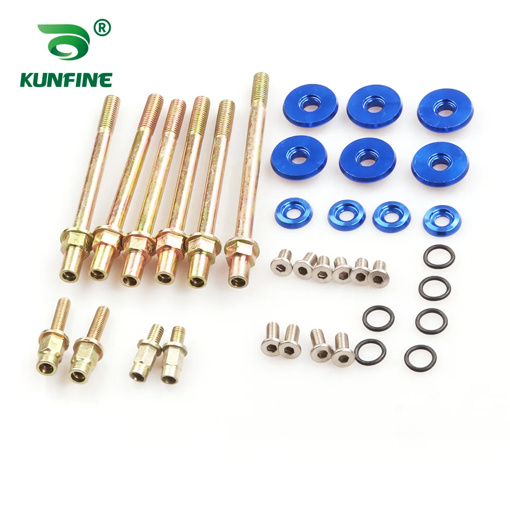 Kit de tornillos y arandelas de aluminio para la tapa de válvulas del motor, color azul, para Honda k20 k24 RSX, para tuning de coches y camiones.