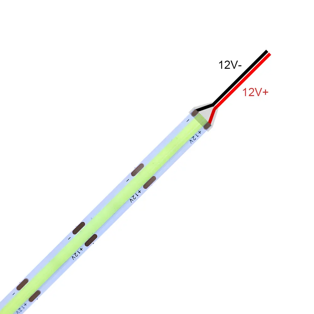 Светодиодная лента COB, 320 светодиодов/м, 12 В постоянного тока, 24 В постоянного тока, высокая плотность, гибкая, теплая, натуральная, белая,