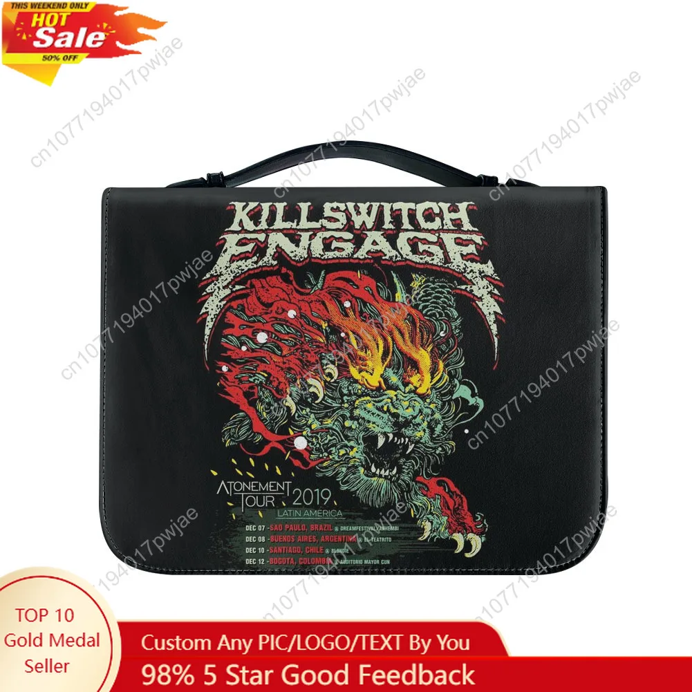 

Killswitchs Engages Band Bible Bags Christian Gifts Personalized Cover Bible Pack Waterproof Leather Bag Pockets Package Case
