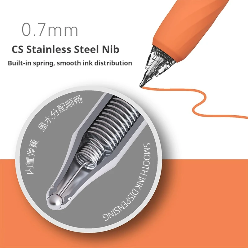 LANGUO 36/54/72/90 ألوان أكريليك اللوحة هلام أقلام قابل للسحب 0.7 مللي متر تلميح كتيب القلم للطلاب اللوحة الكتابة على الجدران