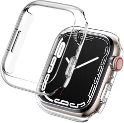 Cover For Apple watch Case 44mm 40mm 45mm 41mm 42mm 38mm Accessories Screen Protector TPU case iwatch series 3 4 5 6 se 7 8 9