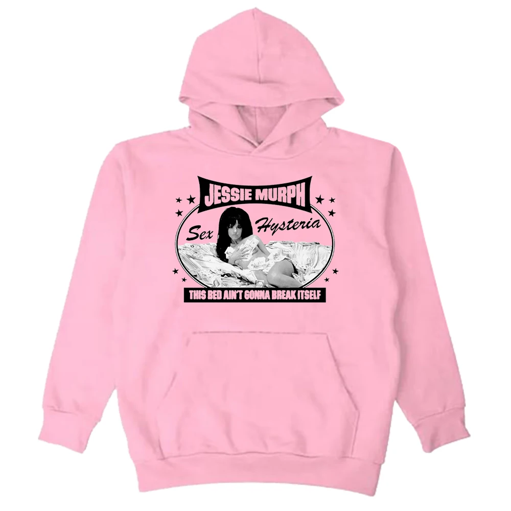 GF جيسي مورف سرير هوديي 2025 جولة هستيريا في جميع أنحاء العالم للجنسين طويلة الأكمام الشارع الشهير الرجال النساء قمصان سويت شيرت بقلنسوة #5