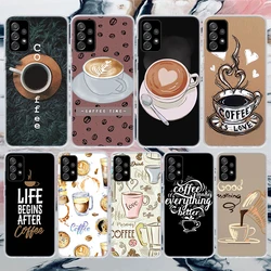 Coffee Wine Cup Soft Phone Case For Samsung Galaxy A16 A26 A36 A56 A15 A14 A13 A55 A54 A53 A35 A34 A33 A25 A24 A23 A05S A04S A14