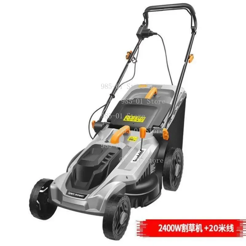 High-Power Hand Push Grass Cutting Tool, 220V Electric Lawn Mower Weeder Machine 3600rpm