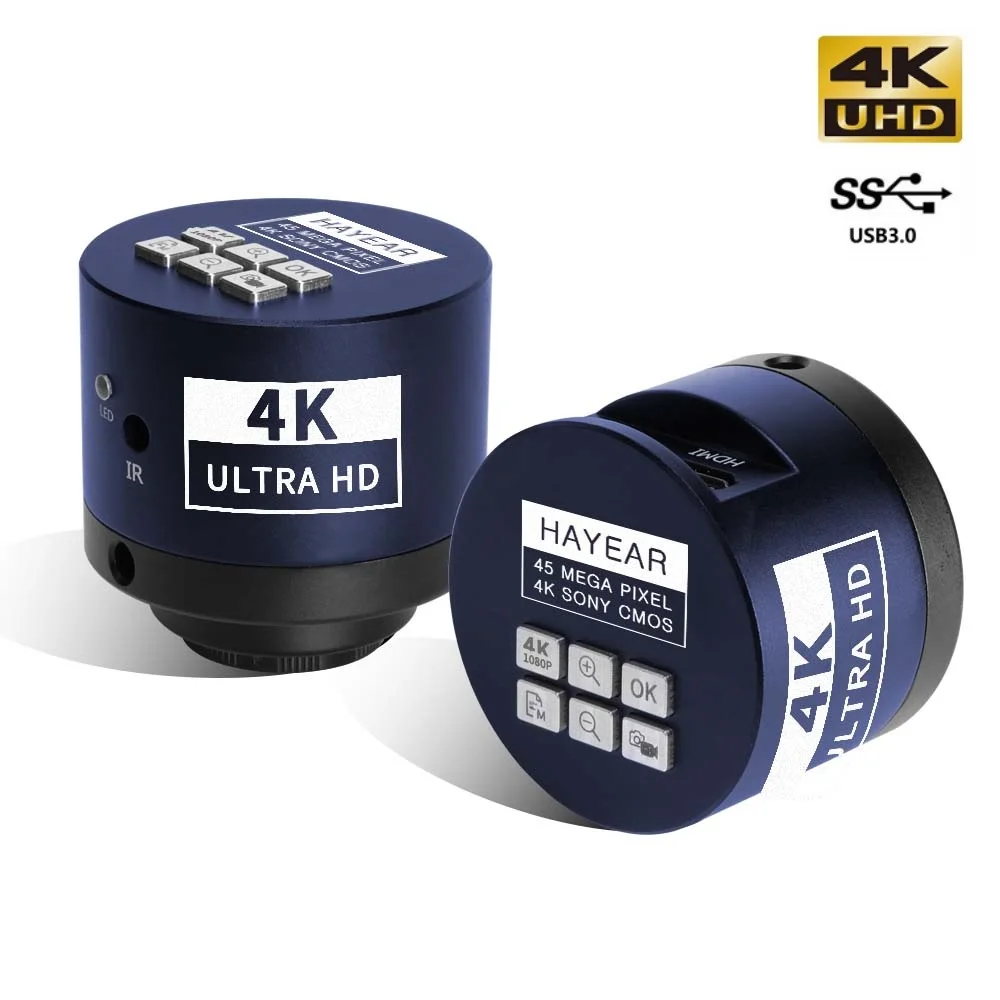 Imagem -02 - Câmera de Microscópio Digital para Reparo de Telefone Microscópio Eletrônico Industrial 4k Uhd 45mp Hdmi Usb tipo c Solda Sony Imx678