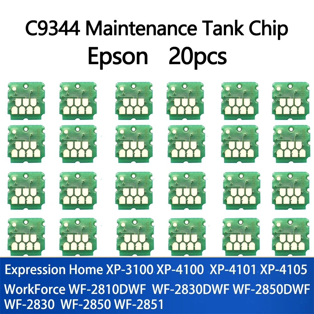 C9344 Maintenance Tank Chip For Epson XP-2100 2105 XP-3100 XP-3105 XP-4100 XP-4105 WF-2810 WF-2830 WF-2835 WF-2850