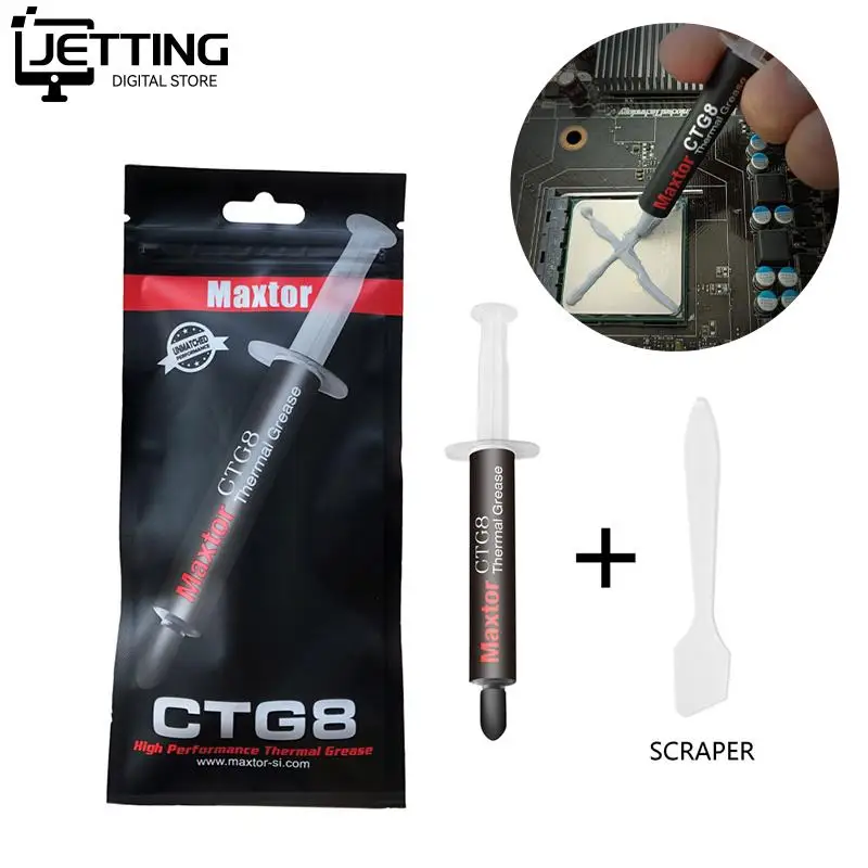 12.8W/mk CTG8 Thermal Paste mini 1g 2g 4g CPU GPU Cmputer Radiator AMD Intel Processor Silicone Grease Thermal Paste