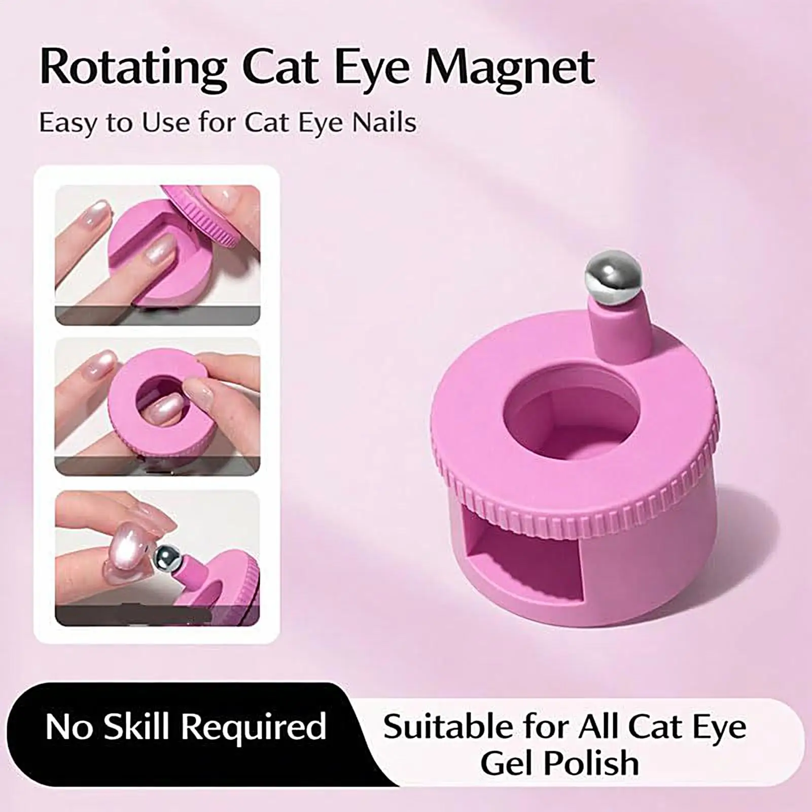 

NEW Magnets For Nails Rotating Manicure Art Tool Nail Gel Magnetic Tool For Women Girls Beginners Home Salon