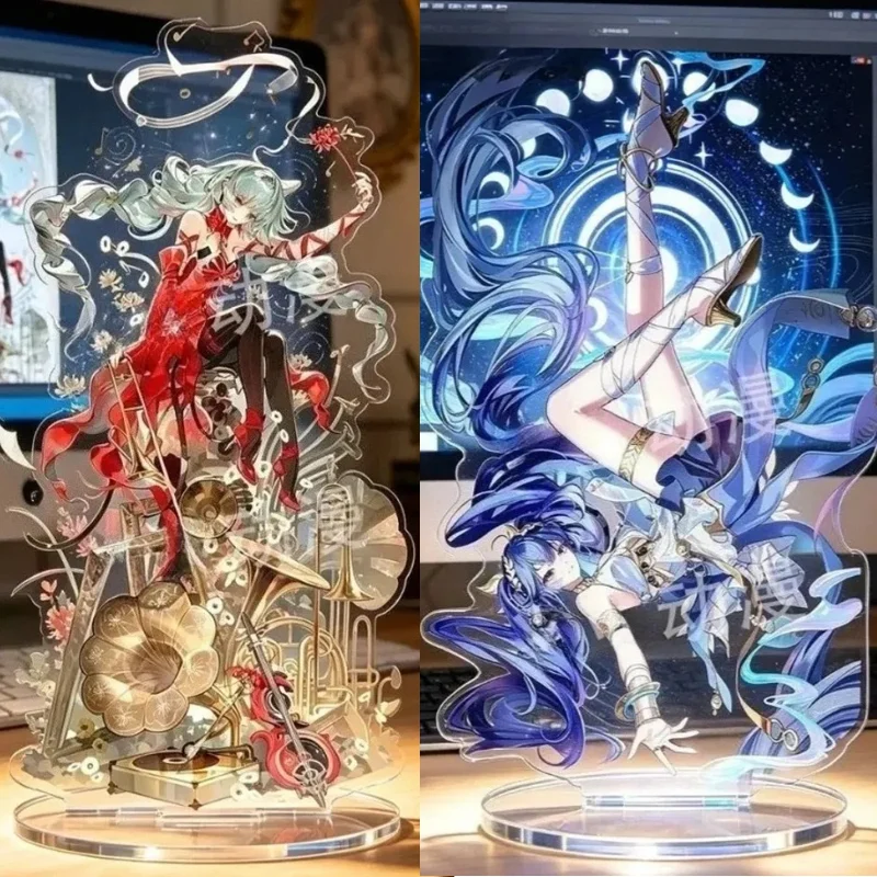 10cm Game Wuthering Waves 2Nd Anniversary Iuno Phrolova Augusta ‌ ‌ ‌   Acrylic Stand Desk Decoration Model Plaque Aesthetic Ornament