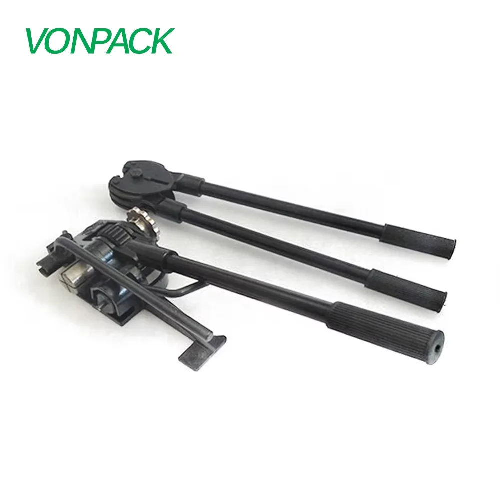 VONPACK 20 มม.แบบพกพา Tensioner และ Plier Handy สายรัดเหล็กเครื่องมือ Professional Band พาเลท Packer สําหรับไม้กล่องโลหะกรณี
