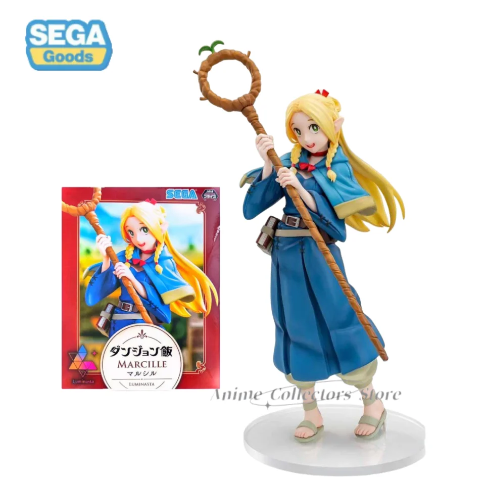 SEGA Original Luminasta Delicious in Dungeon Marcille Anime Character Model Toy Desktop Ornaments Hand-made Collection Gift