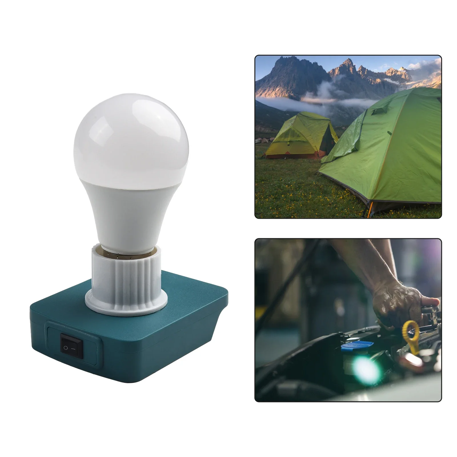 

Secure and Dependable Portable LED Work Light with Short Circuit Protection for 18V Series Lithium Battery E27 Bulb Lamp