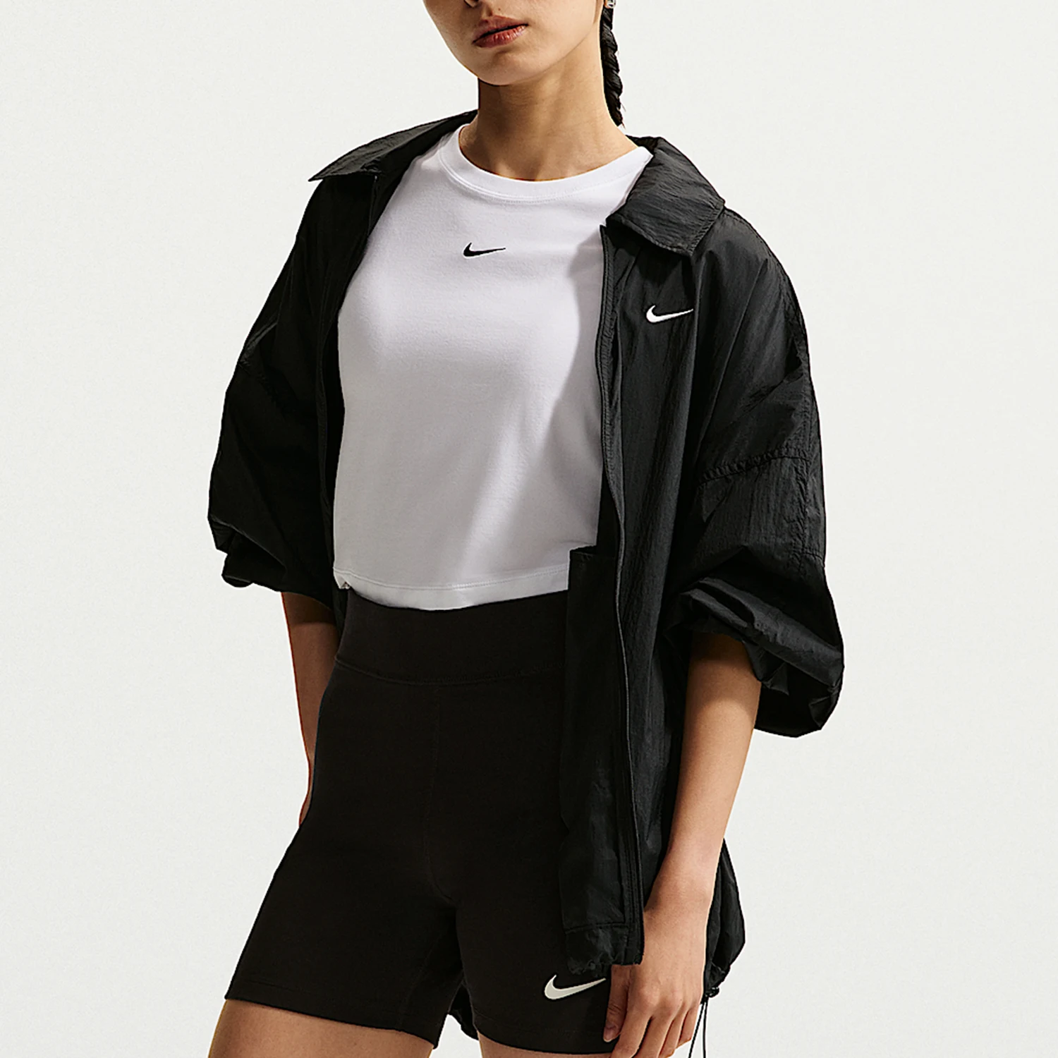 Nike genuine women's loose classic simple long sleeved jacket IO1521-010