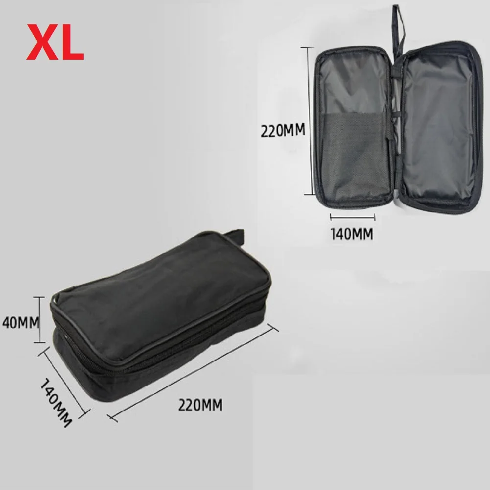 Multimeter Black Cloth Bag Waterproof And Shockproof Soft Bag Household Storage Supplies For Protecting Device Tool Organizer