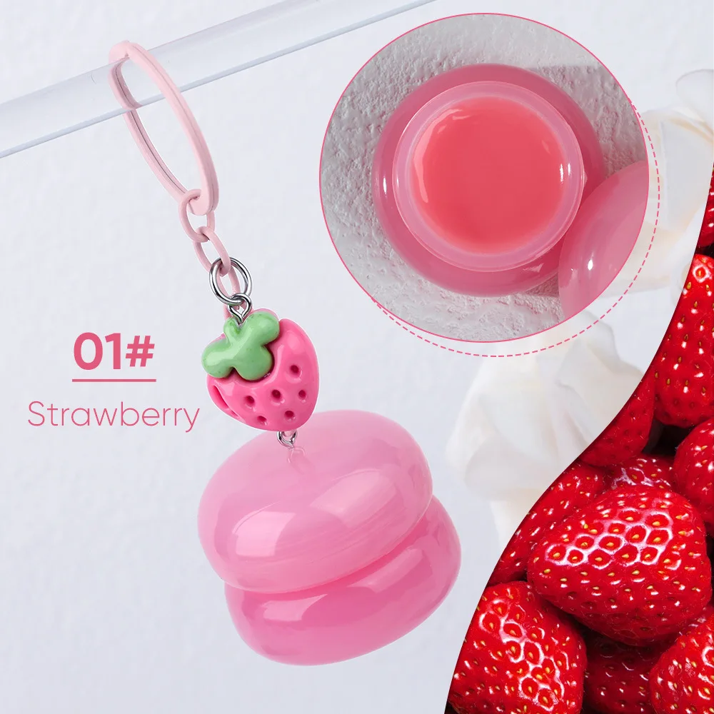 Fruit Lip Mask Private Label Moisturizing Hydrating Smooth Light Lines Repair 5 Flavour Custom Logo Makeup Wholesale Keychain