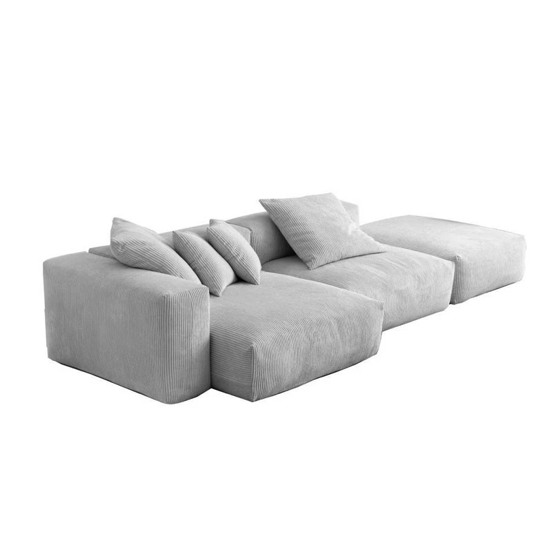 

Vacuum compression corduroy module sofa combination fabric removable and washable small apartment living room tofu block