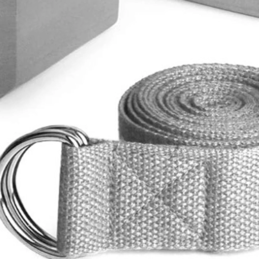 2Pcs Practical EVA Yoga Blocks Set 9x6x3 Inches Non Slip Yoga Block 2 Pack Grey Exercise Bricks For Yoga
