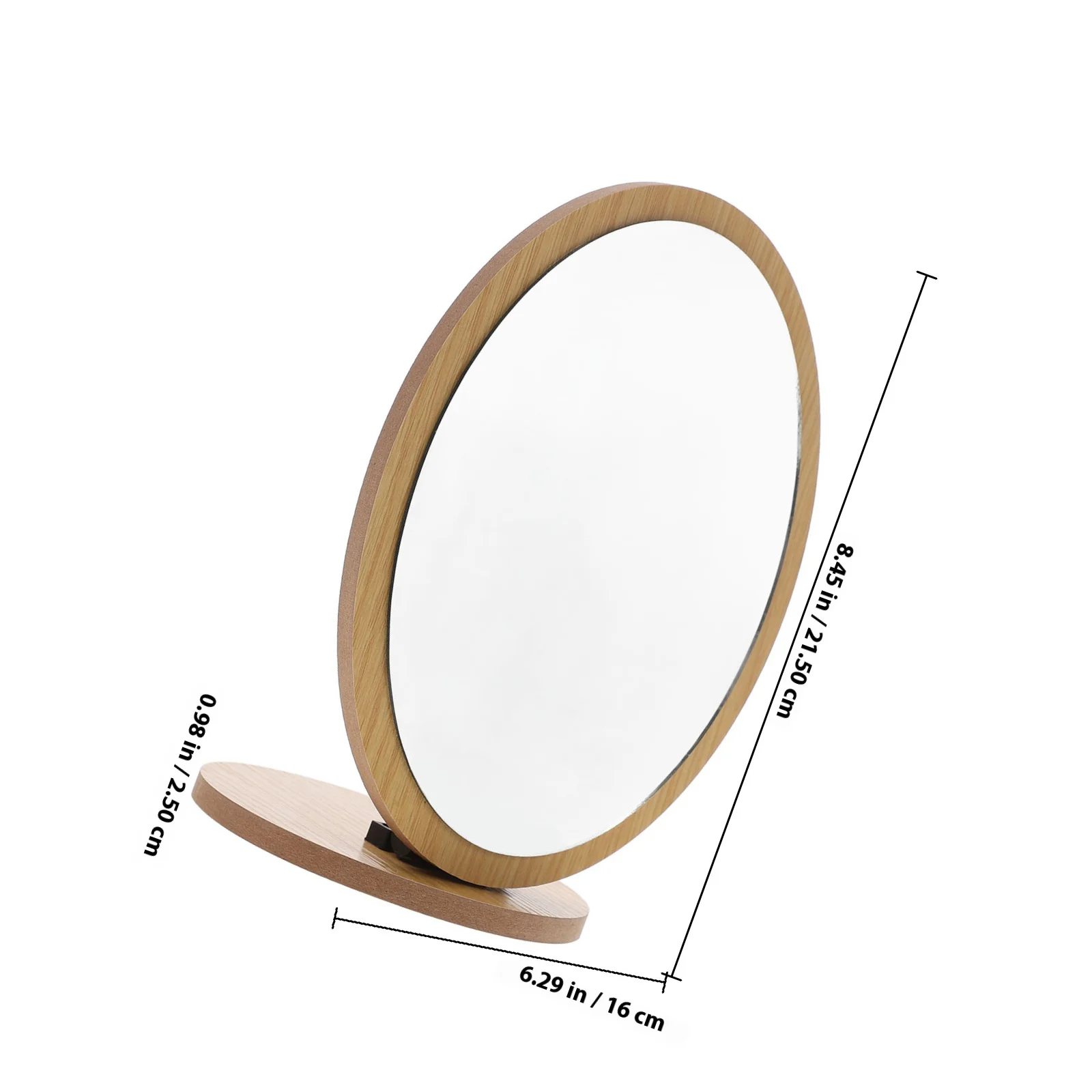 1 قطعة مرآة ماكياج قابلة للطي سطح المكتب مقاومة للخدش مرآة تصميم كرتوني أنيق لصالون غرفة النوم