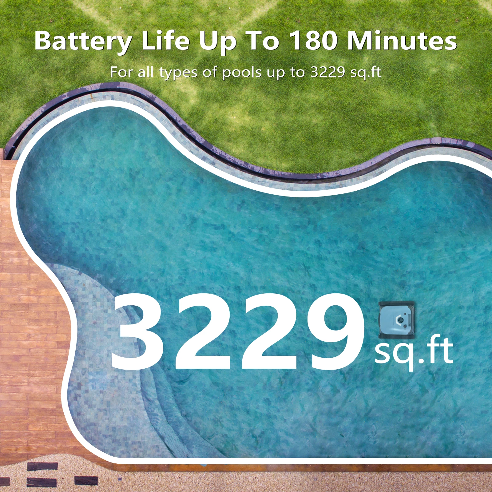 High Quality Outdoor Swimming Pool Cleaning Robot Efficient Automatic Vacuum Tool for Pool Maintenance