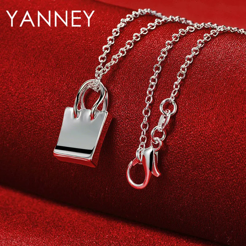 925 Sterling Silver 16-30 Delicate Round Geometric Necklace Women's Accessories Party Elegant Wedding Gift