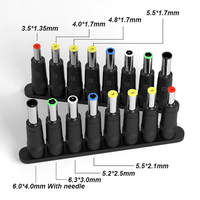 8-in-1 DC power jack female plug adapter Connectors 5.5*2.1mm to 3.5 4.0 4.8 5.5 5.2 6.3 6.0 Male Tips adaptor