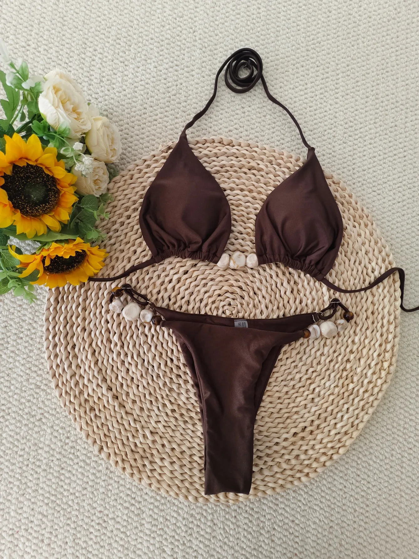 الرسن سلسلة البيكينيات 2025 حجر ملابس السباحة الإناث مثير البرازيلي ملابس السباحة النساء الاستحمام السباحة لباس سباحة بحر #5