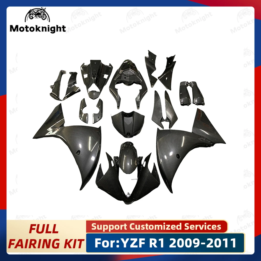 Motorcycle Injection mold full Fairing Kit fit For YAMAHA YZF1000 YZFR1 YZF-R1 R1 2009 2010 2011 09 10 11 Carbon Fibre Paint