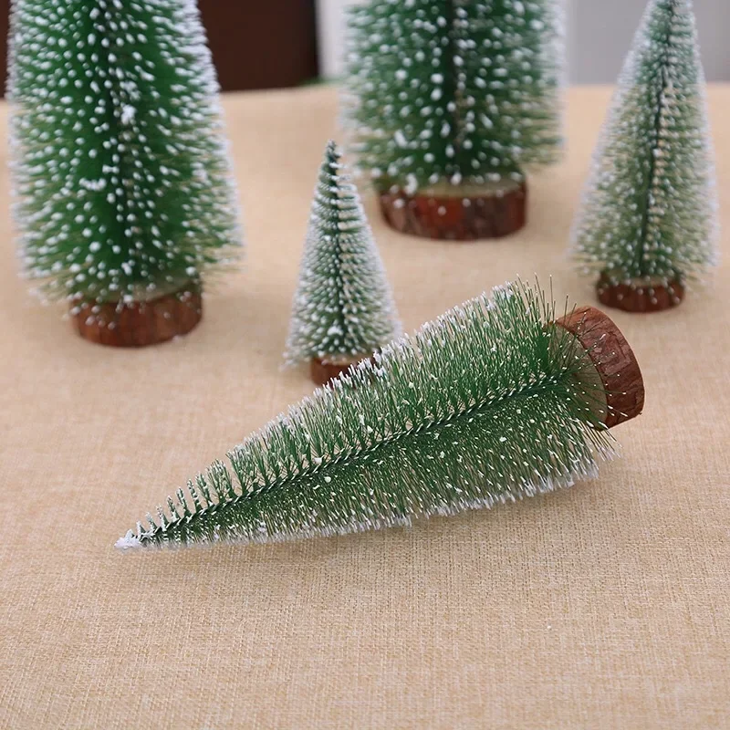 Christmas Decoration Xmas Tree Small Cedar Pine For Home Room Decor Halloween Pary New Year 2024 Navidad Ornaments Accessories