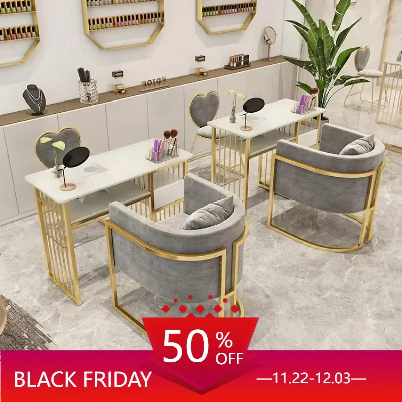 

Nordic Luxury Nail Desk Modern Speciality Exquisite Design Manicure Table Simple Salon Mesinha De Manicure Furniture HD50ZJ