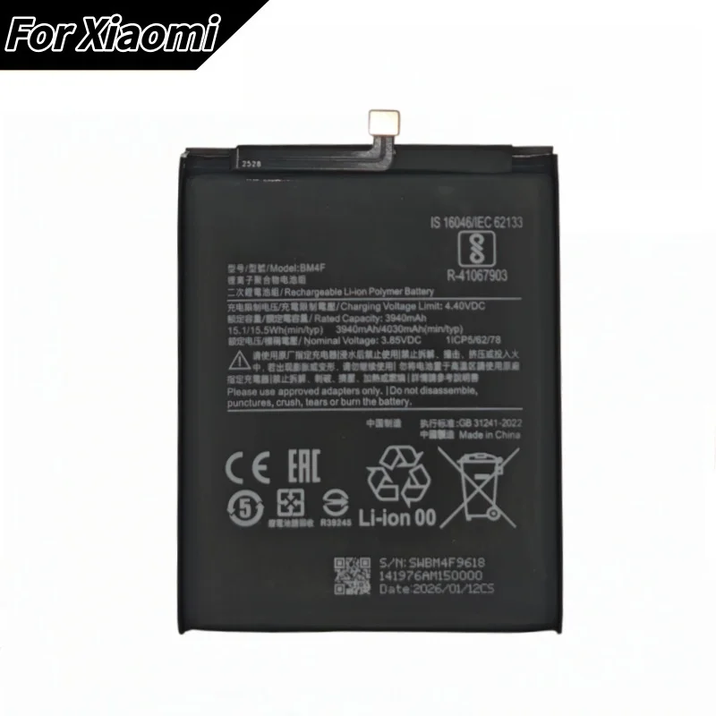100% Original High Quality BM4F For Xiaomi Mi A3 CC9 CC9e CC9 Mi9 Lite 4030mAh Bateria Batteries+Free Tools