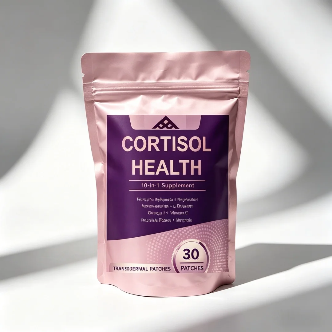 30 Patches Cortisol Transdermal Patches With Magnesium,rhodiola Rosea Support Hormone Balance For Women