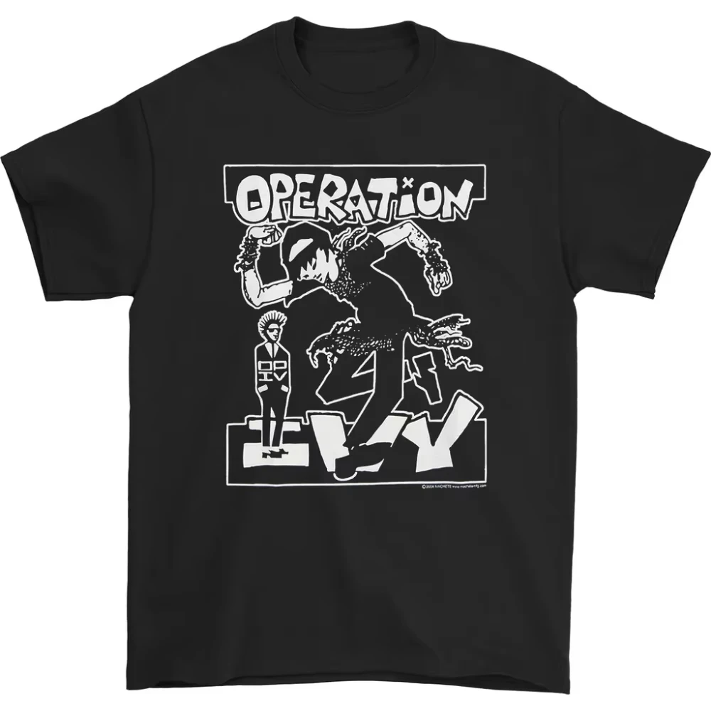 

Operation Ivy West Coast punk rock band casual breathable fashion men and women pure cotton top short-sleeved T-shirt