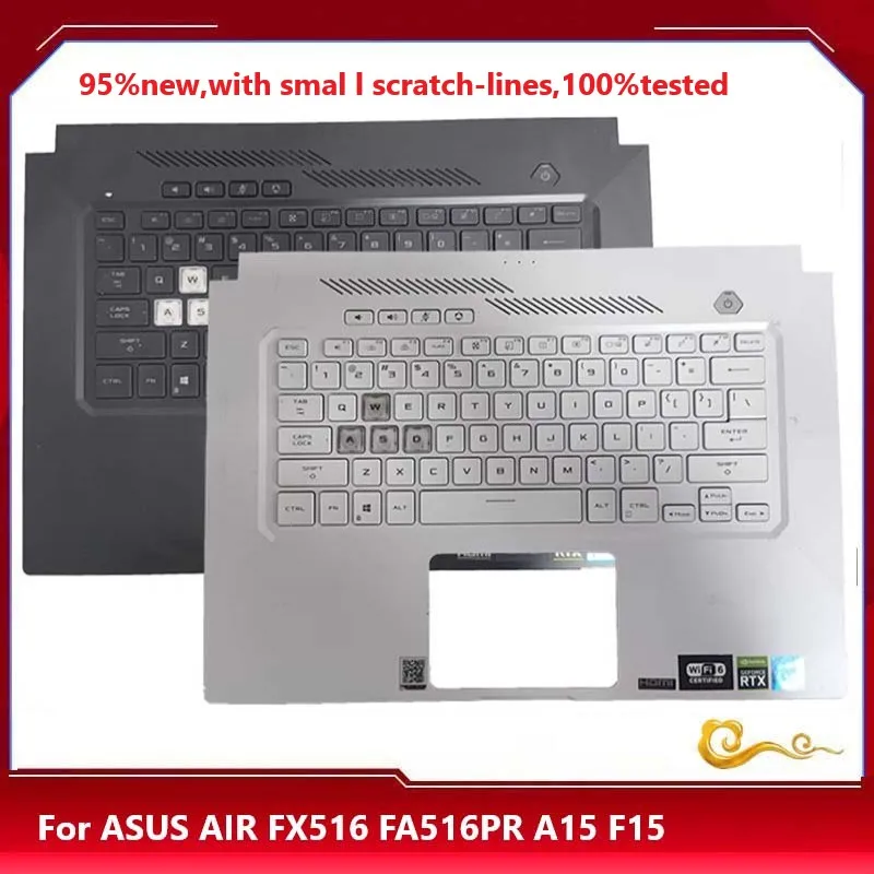 

YUEBEISHENG 95%New/org for ASUS TUF AIR 2021 F15 FX516 FX516PR FA516 Palmrest US keyboard Upper cover C shell