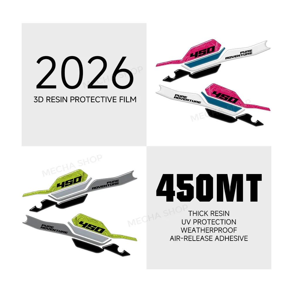 For 450mt 450MT MOTO 450 MT Adventure Handguard Protection 3D Sticker Waterproof Hand Guard Decal